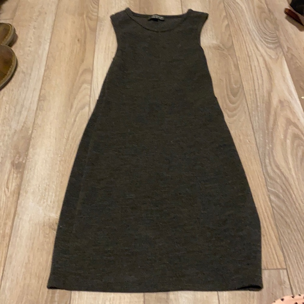 TOPSHOP grey mini dress